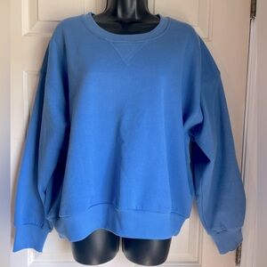 MWT LNA Clothing Blue Crewneck Sweatshirt